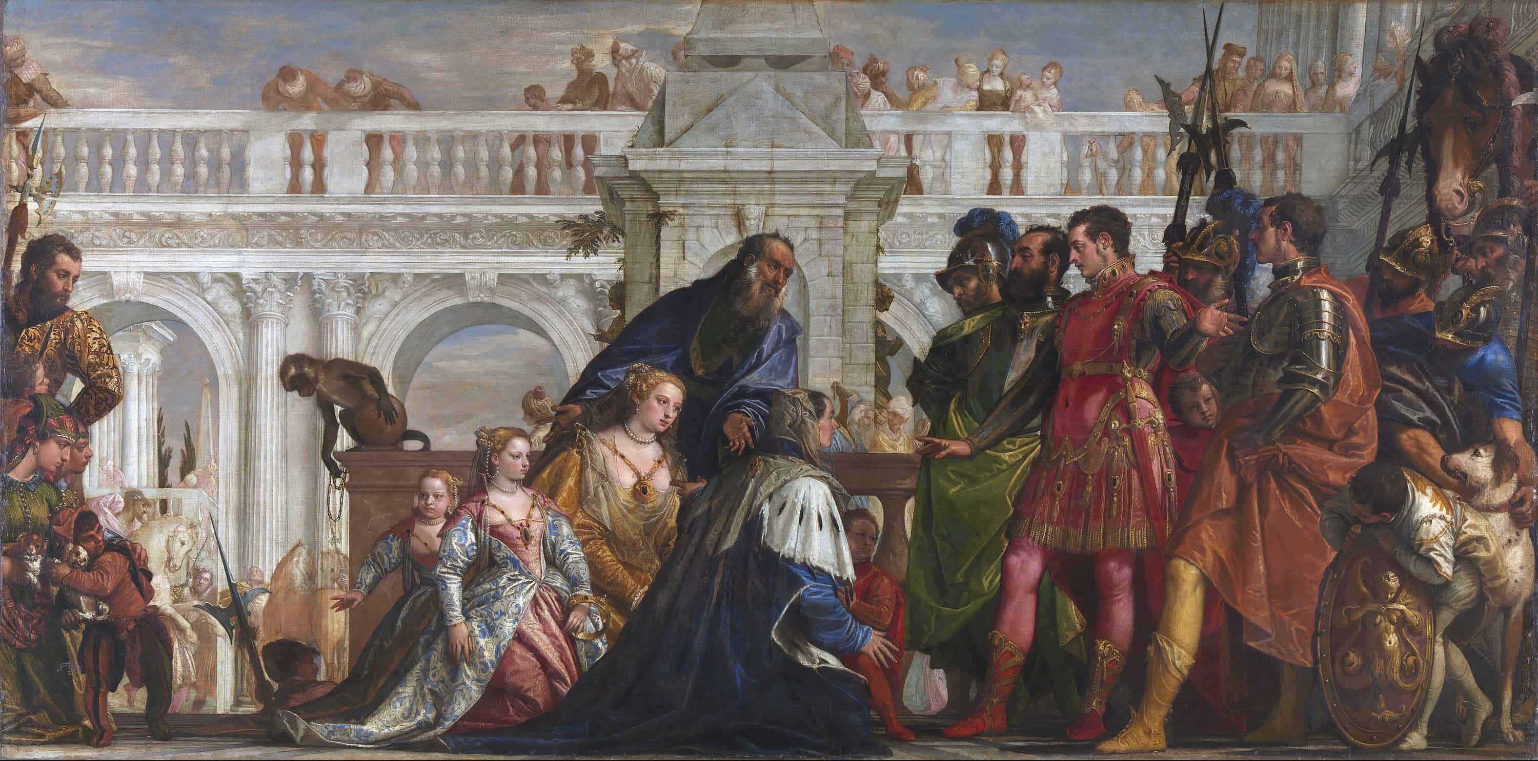 《アレクサンドロス大王の前のダレイオスの家族》【1565-67年】